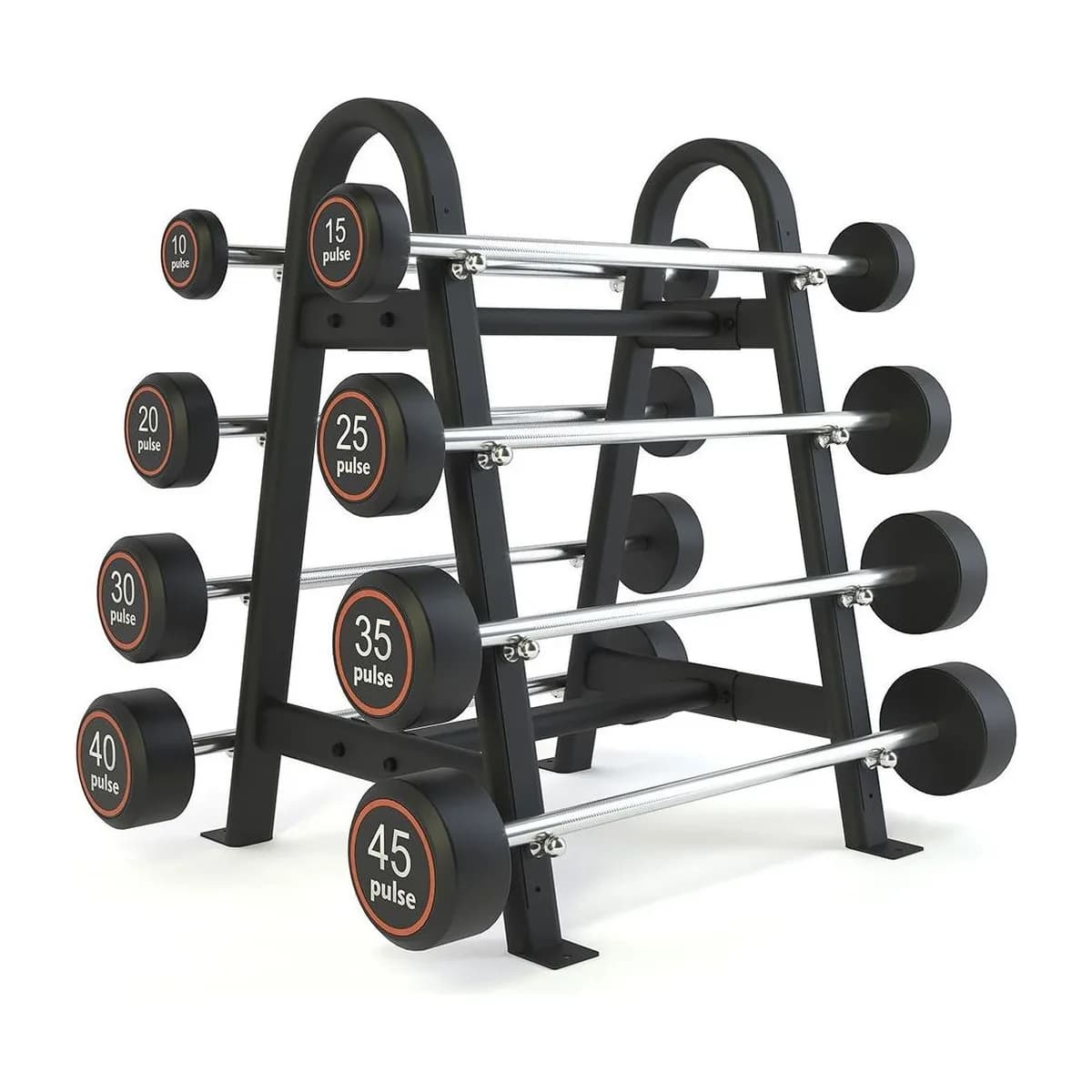 Pulse Fitness UK Classic Barbell Rack (Holds 8 Bars), view 2