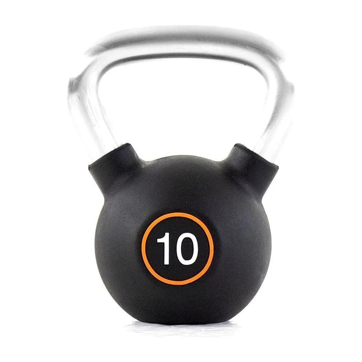 Pulse Fitness UK Club Line Rubber Kettlebell 10kg