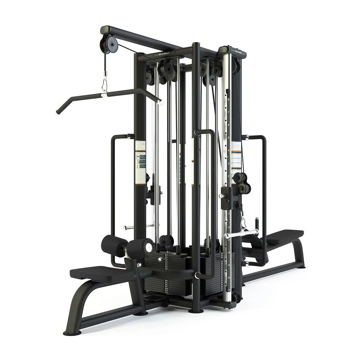 Pulse Fitness UK Club Line Four-Station (Black Upholstery)