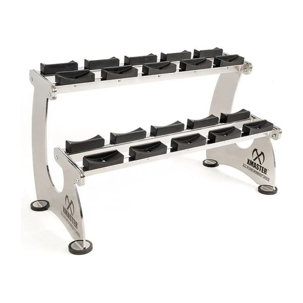 Xmaster XMASTER Gym Equipment Chrome Dumbbell Rack, view 2