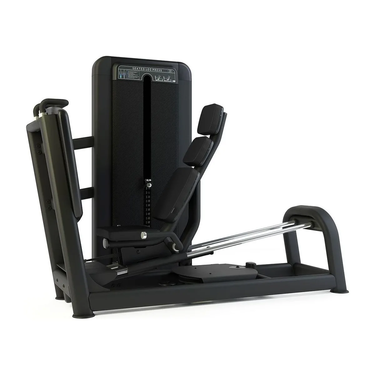 Pulse Fitness UK Club Line Seated Leg Press 200kg Stack Carbon Upholstery