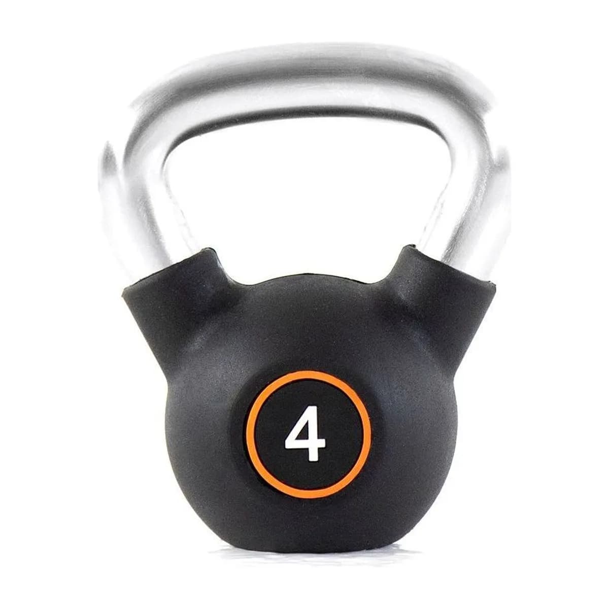 Pulse Fitness UK Club Line Rubber Kettlebell 4kg