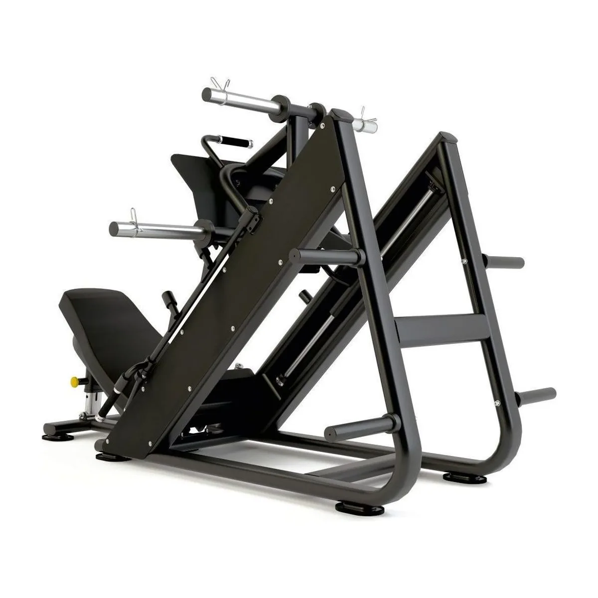 Pulse Fitness UK Club Line Plate-Loaded 45-Degree Leg Press (Black Upholstery), view 2