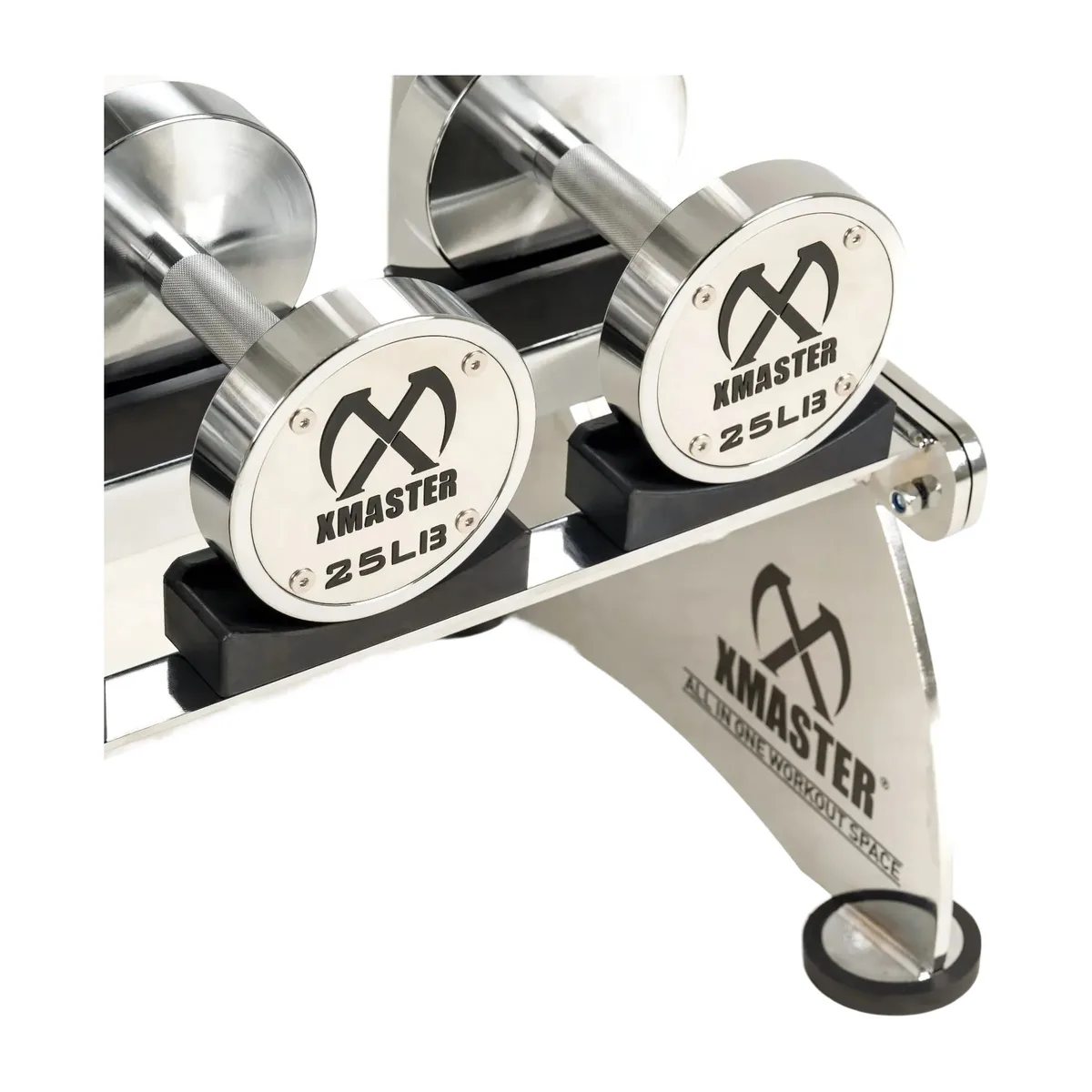 Xmaster Chrome Dumbbell Rack, 10 Pairs, view 3