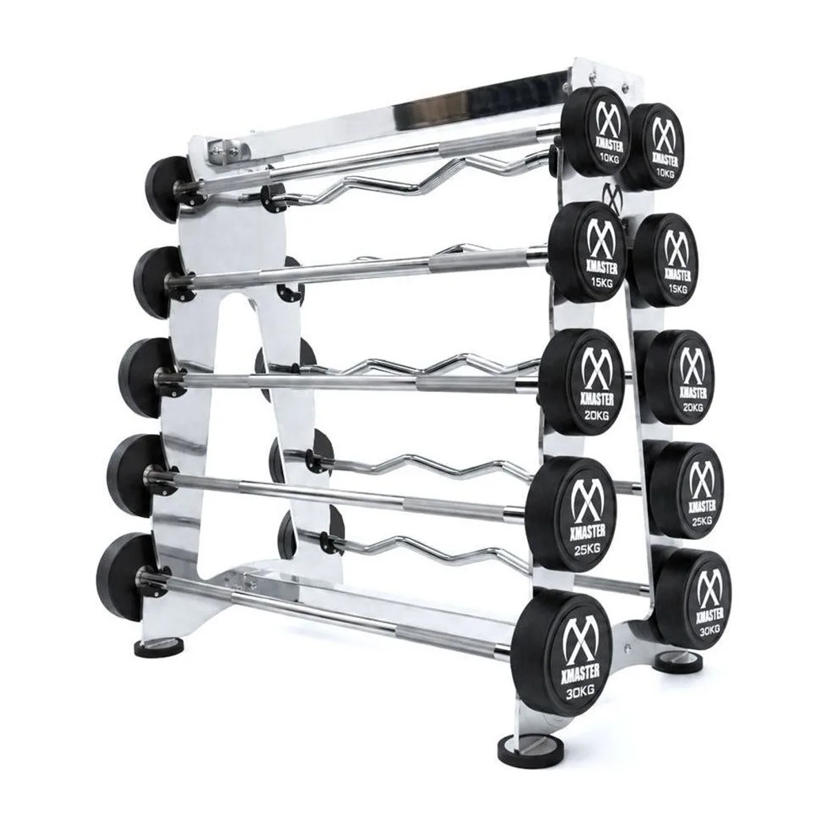 Xmaster Fixed Weight PU Straight Barbell 10kg, view 2