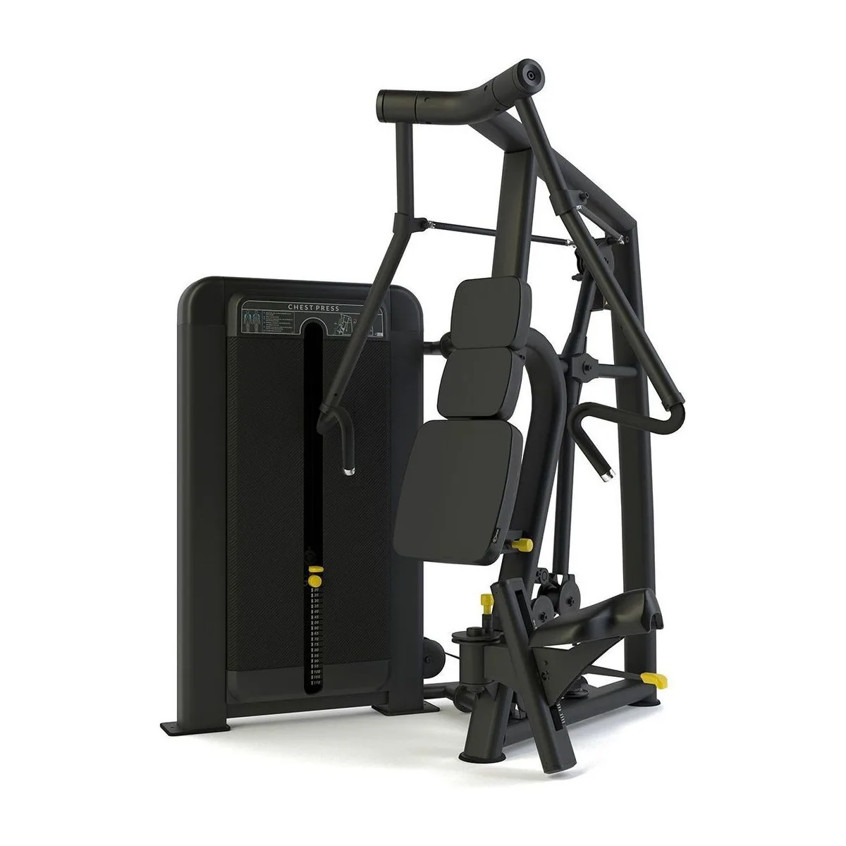 Pulse Fitness UK Club Line Chest Press Inclusive Carbon Upholstery, view 2