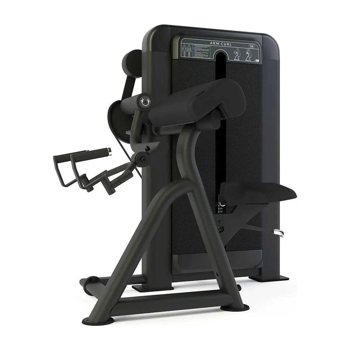 Pulse Fitness UK Club Line Preacher Arm Curl Carbon Upholstery