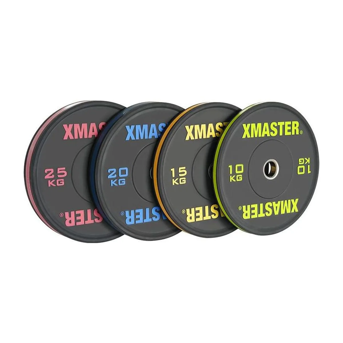 Xmaster Economic Bumper Plate Color Stripe 15kg, view 2