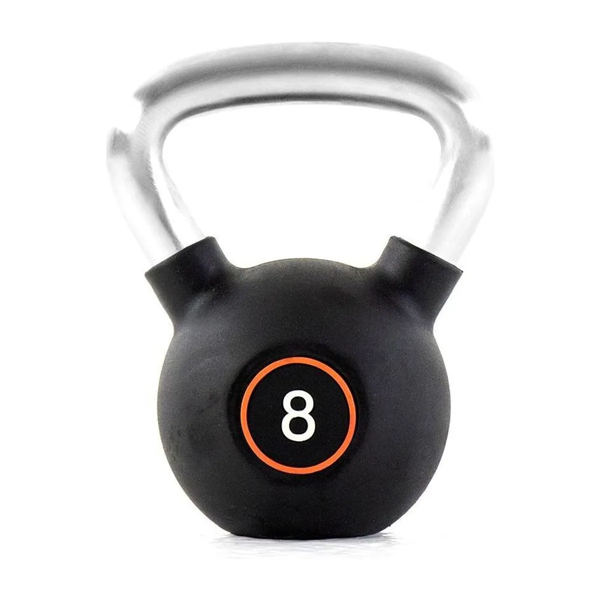 Pulse Fitness UK Club Line Rubber Kettlebell 8kg