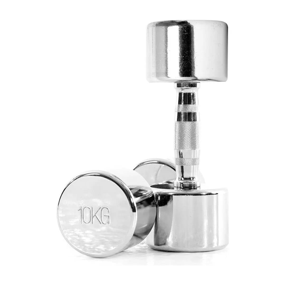 Pulse Fitness UK Club Line Chrome Dumbbell Set (1kg 10kg) Rack, view 3