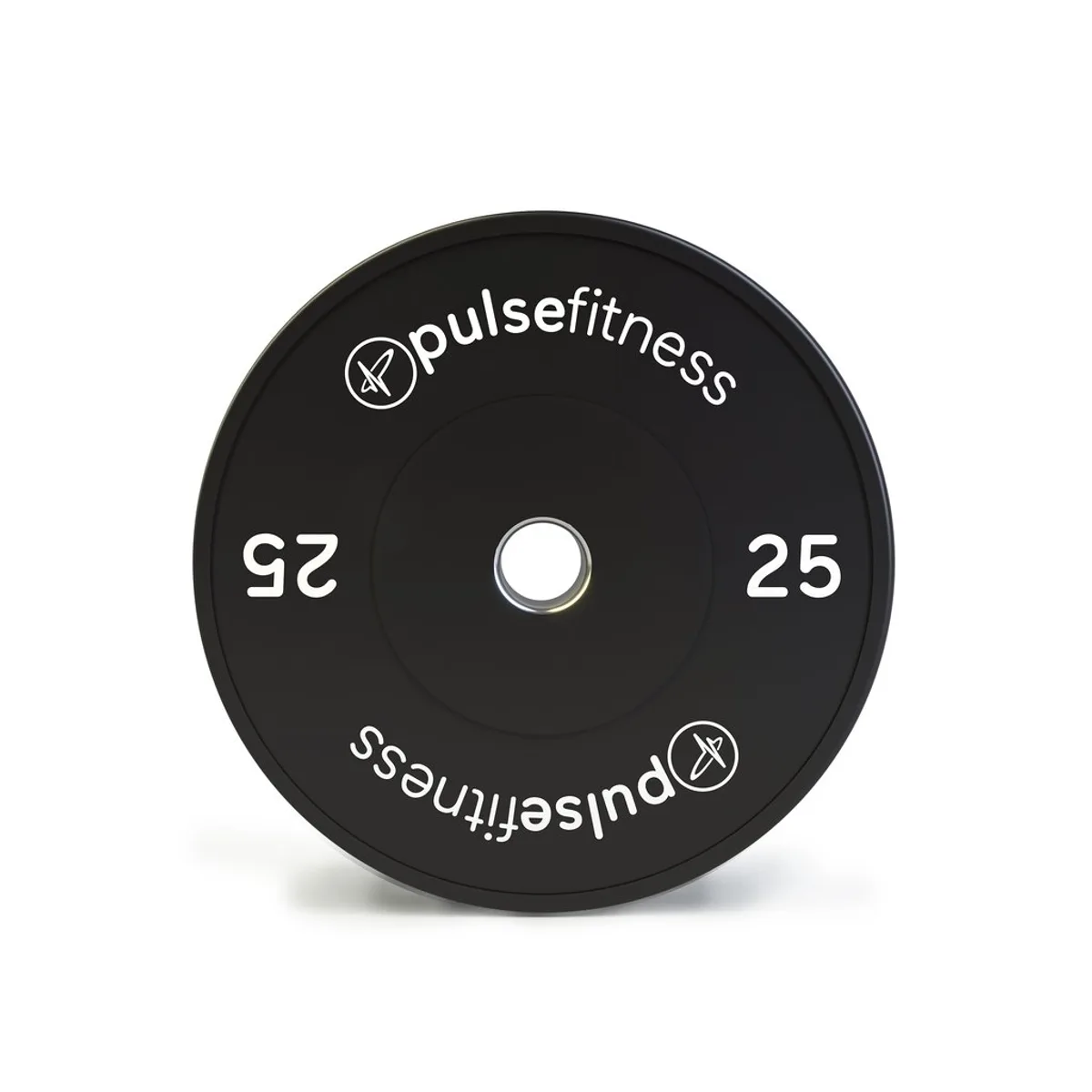 Pulse Fitness UK Classic Training Bumper Plate Set 5-25kg Black (Pairs), view 3