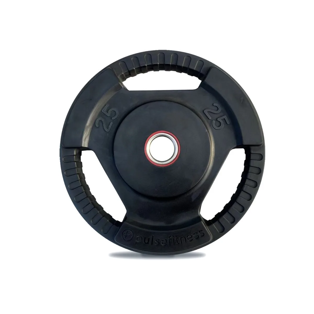 Pulse Fitness UK Classic Tri-Grip Rubber Olympic Plate 10kg