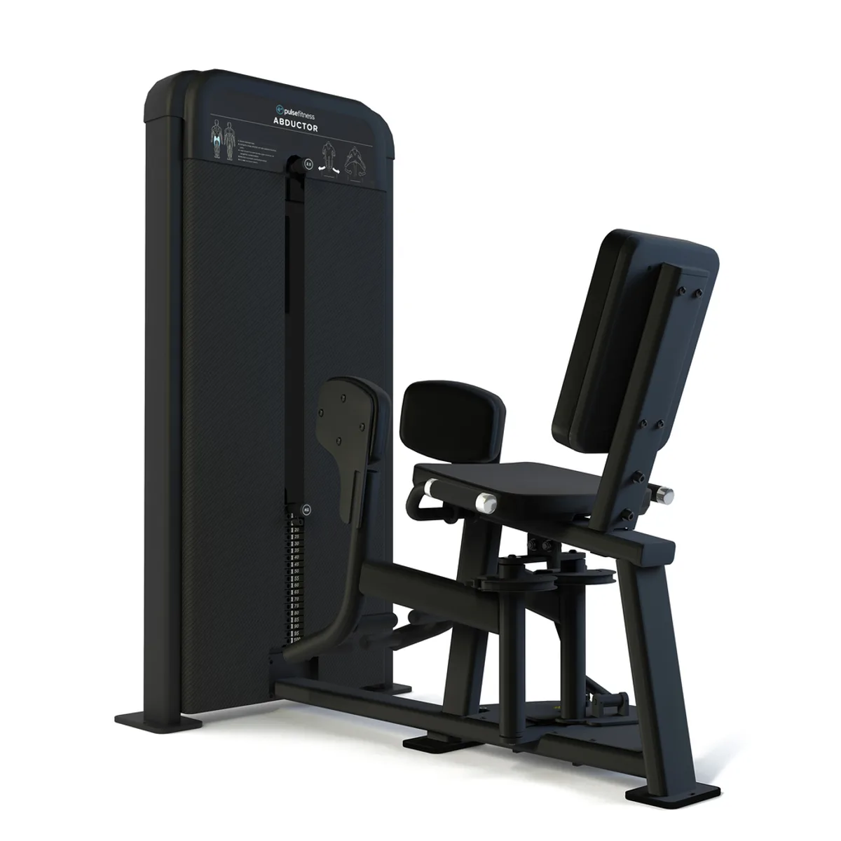 Pulse Fitness UK Club Line Abductor Carbon Upholstery
