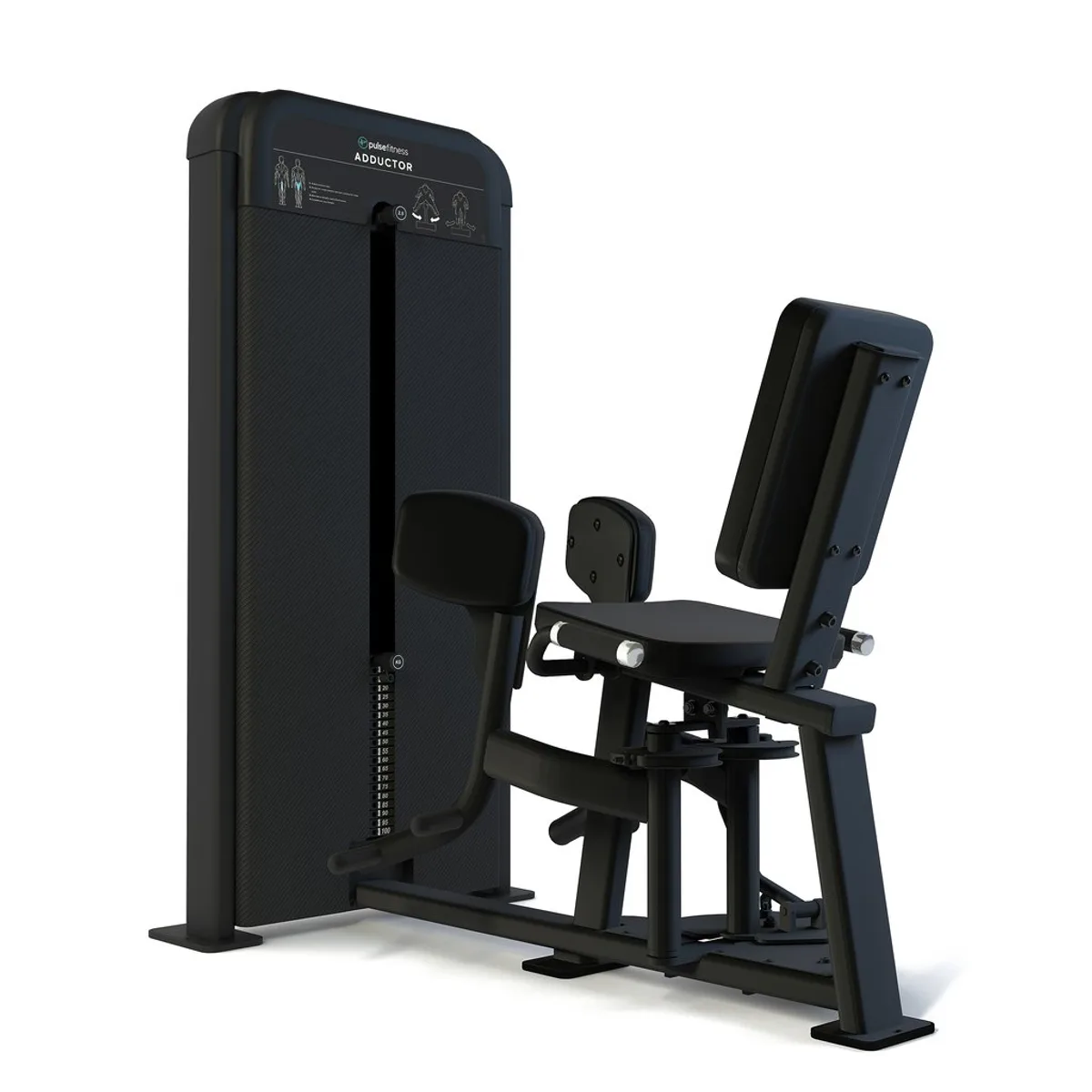 Pulse Fitness UK Club Line Adductor Carbon Upholstery