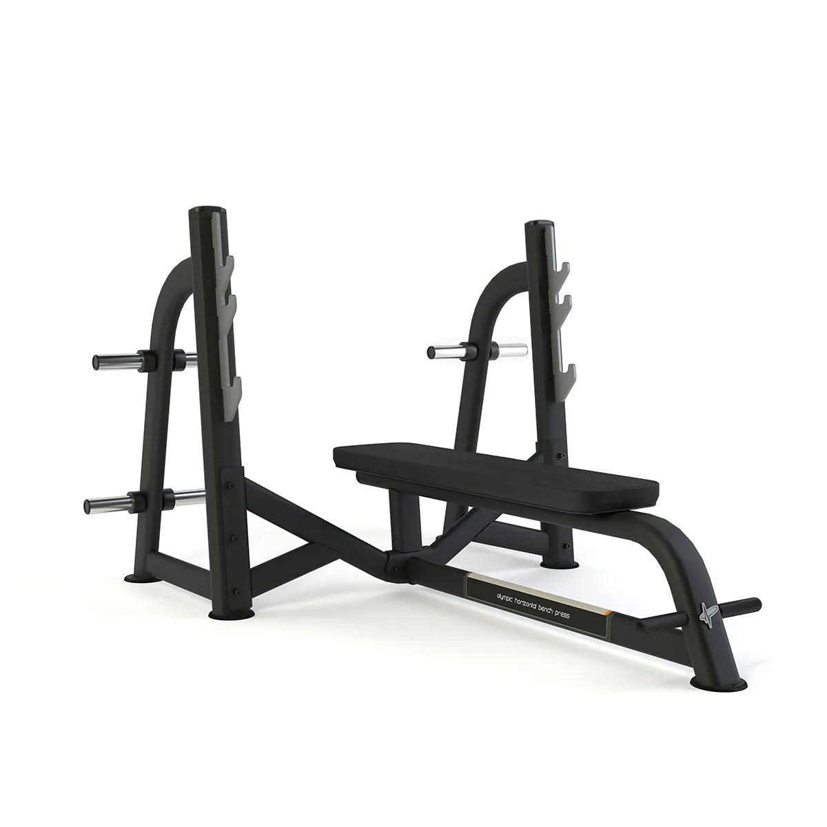 Pulse Fitness UK Club Line Olympic Horizontal Bench Press (Carbon Upholstery)