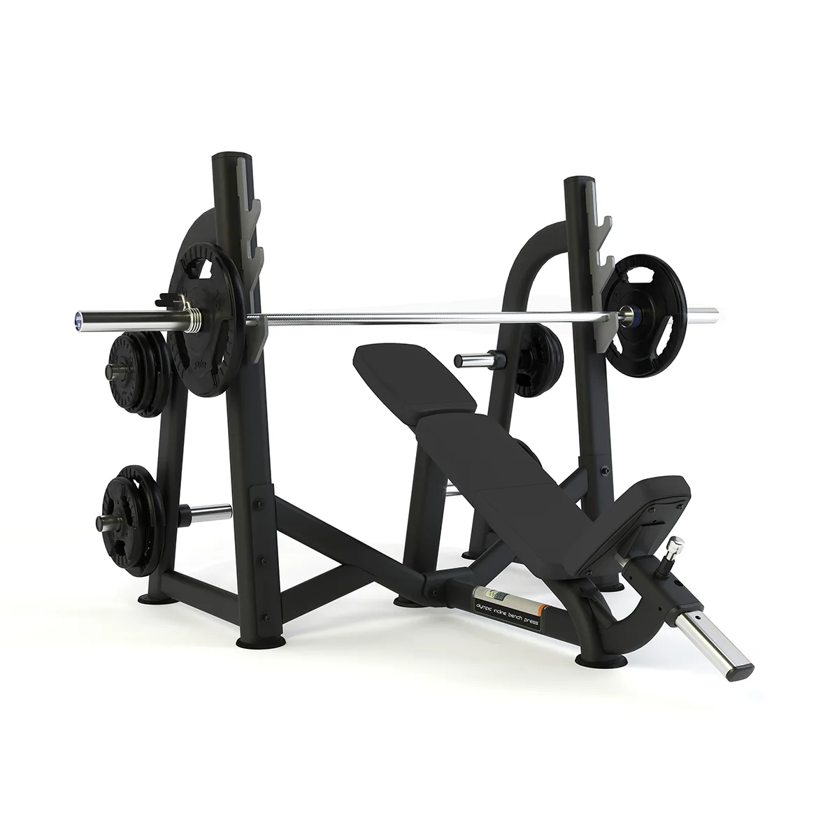 Pulse Fitness UK Club Line Olympic Incline Bench Press (Carbon Upholstery), view 2