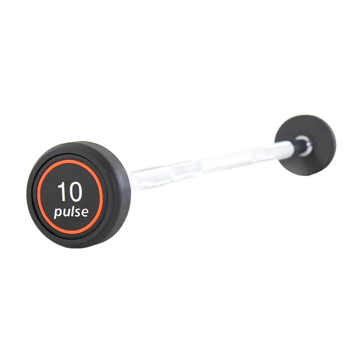 Pulse Fitness UK Club Line Rubber Barbell 10kg