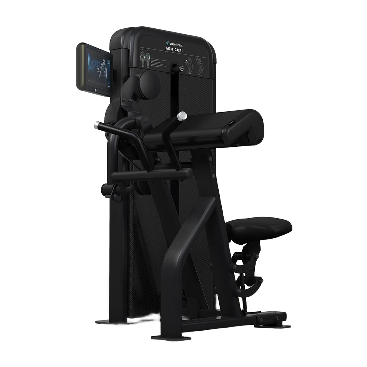 Pulse Fitness UK Premium Preacher Arm Curl (10.1" Touch) 100kg Stack