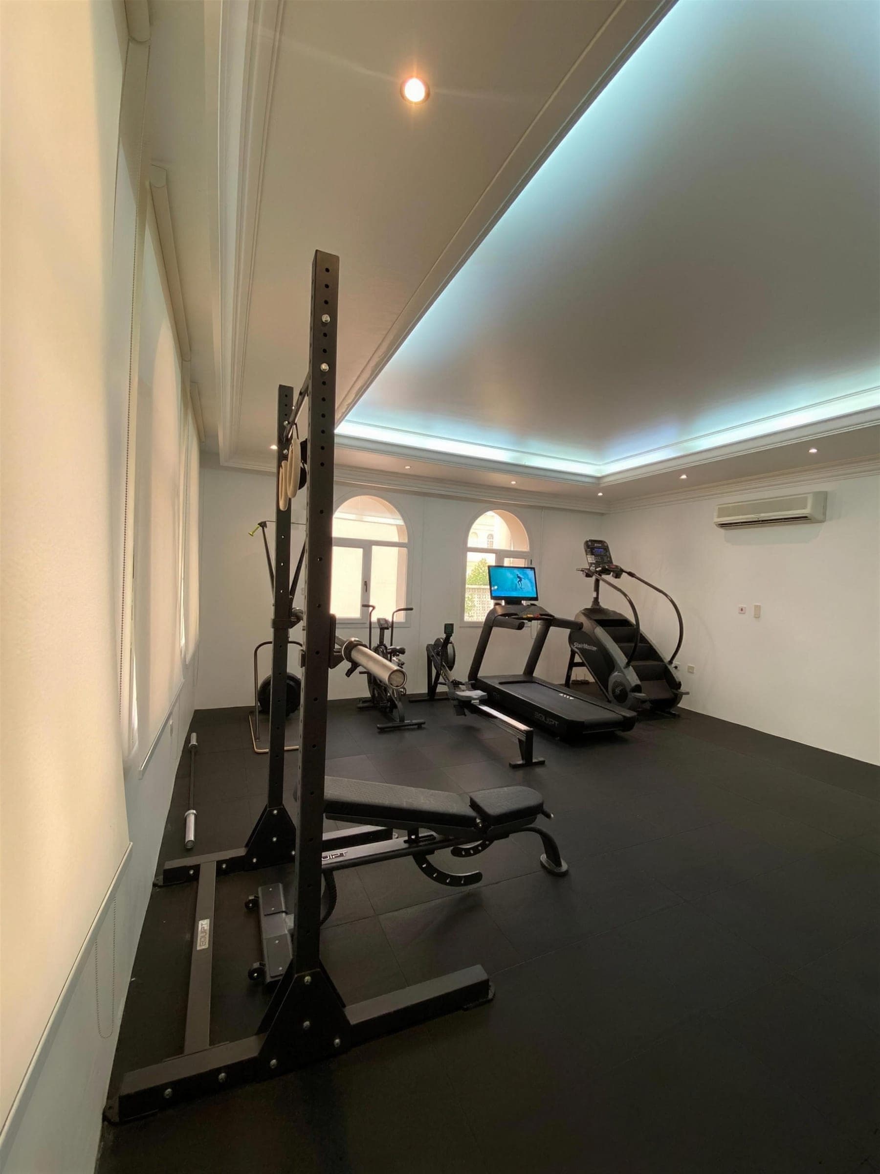 Private residence. The villa gym.