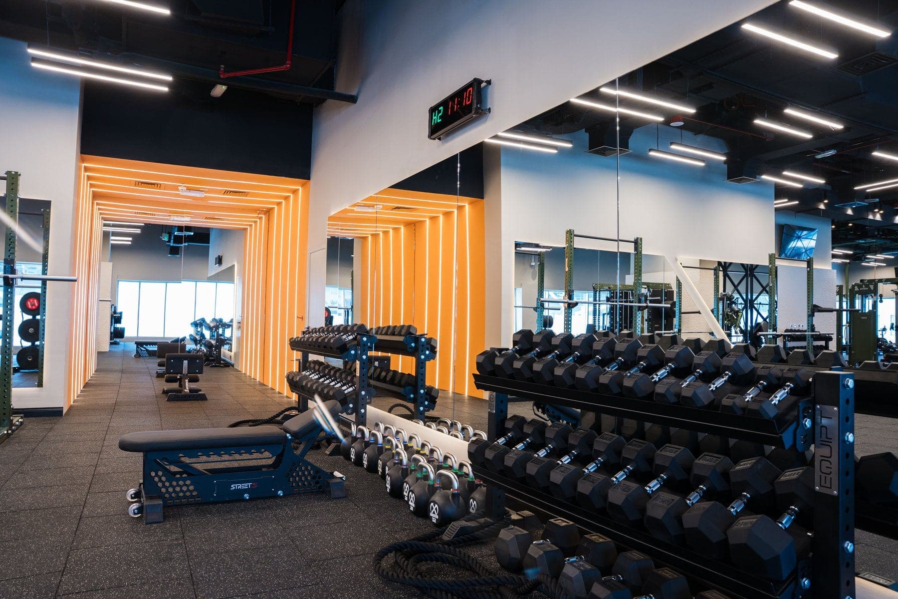 The Street 35 gym floor, planned and equipped by EQUIPT