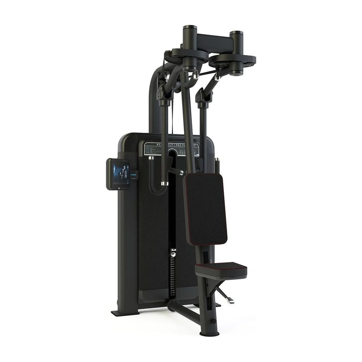 Pulse Fitness UK Premium Rear Deltoid / Pec Fly (10.1" Touch, Carbon Upholstery)